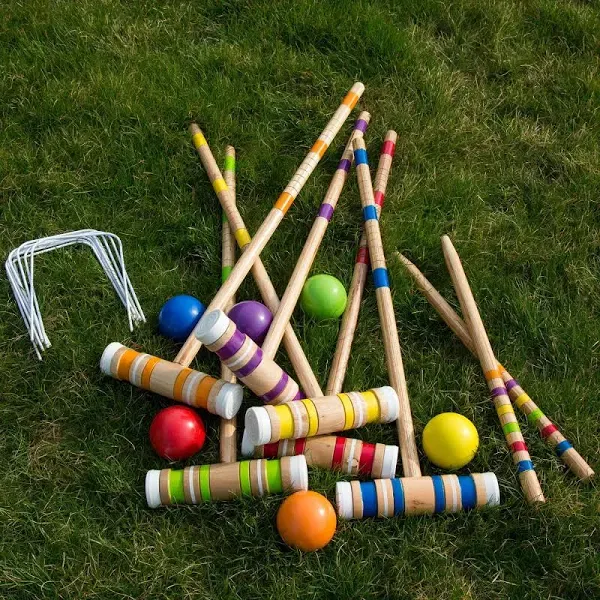 Hey! Play! Complete Croquet Set with Carrying Case