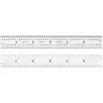 L.S. Starrett Spring Tempered Rule, 6 in, 4R Measurement Type (1 EA / EA)