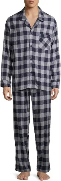 Hanes Men's Flannel Pajama Set Plaid