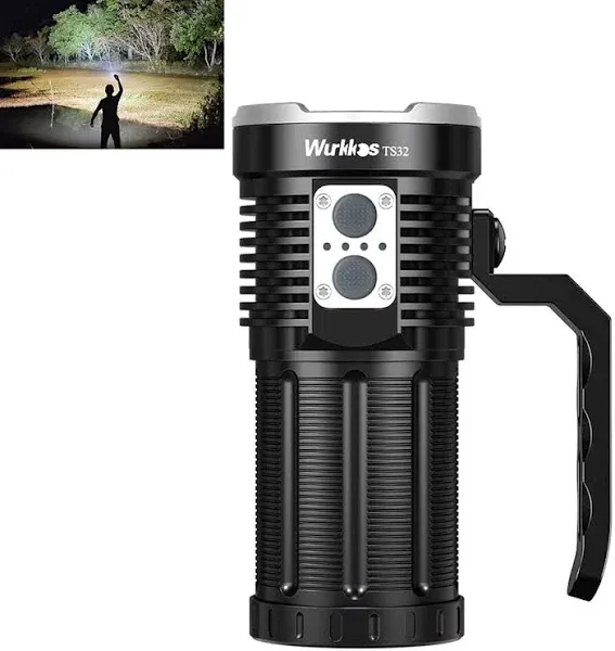 Wurkkos TS32 Rechargeable Flashlight 13000 High Lumen IP68 Waterproof Led New