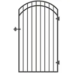 Nuvo Iron 68" x 3' Ornamental Iron Fence Gate GGI0440-RG02-AG0