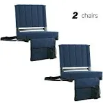 SPORT BEATS Stadium Seat for Bleachers with Back Support and Cushion includes...