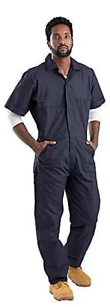 Berne Men's Heritage Short Sleeve Poplin Coverall