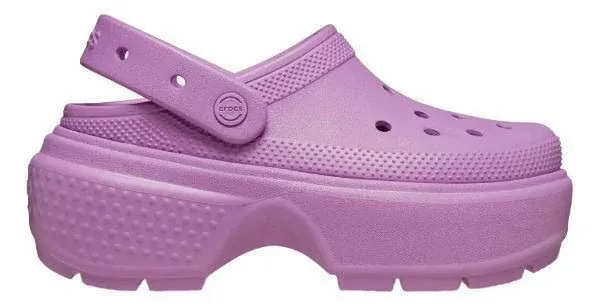 Crocs Stomp Clog Pink Crush Men Unisex Slip On Casual Sandal 209347-6TW