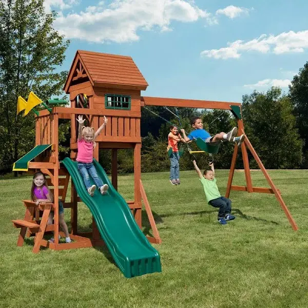 Sedona Summit Complete Wooden Outdoor Playset