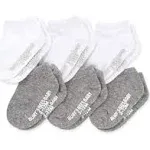 Solid Organic Cotton Crew Socks 6 Pack - 12-24 Months Burt's Bees Baby