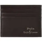 Ralph Lauren Men's Suffolk Slim Leather Card Case - Brown