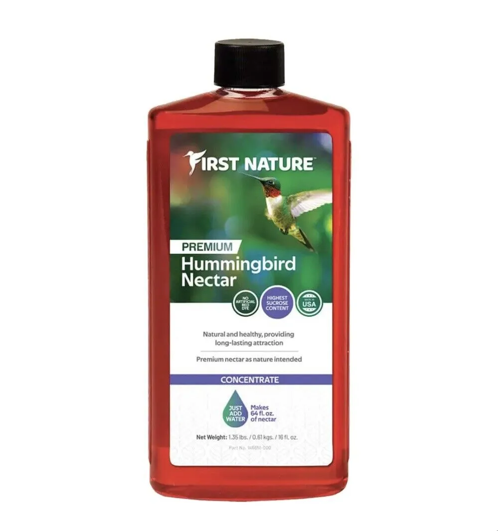 First Nature 3050 Red Hummingbird Nectar, 16-Ounce Concentrate (6 Pack)