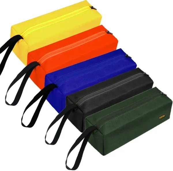 5-Pack Zipper Utility Tool Bag，Small Zipper Bags/Multi-Pur<wbr/>pose Tool Pouch Tot...