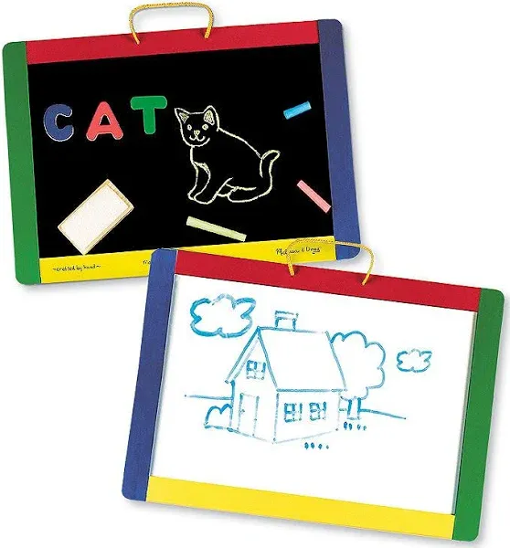 Melissa & Doug Magnetic Chalkboard/Dry- Erase Board