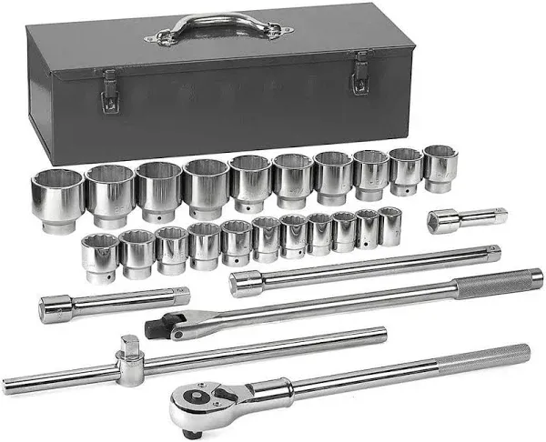 GearWrench 80880 27 PC 3/4&#034; DR 12 PT SOCKET SET