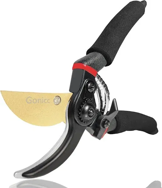 gonicc 8" Professional Premium Titanium Bypass Pruning Shears