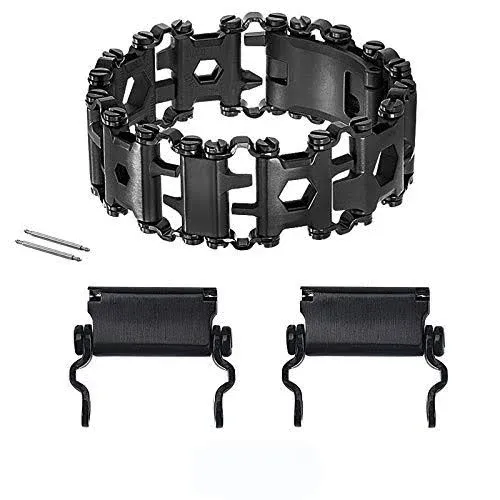 Stainless Tool Bracelet for Men Compatible for LEATHERMAN TREAD and Watch Ban...