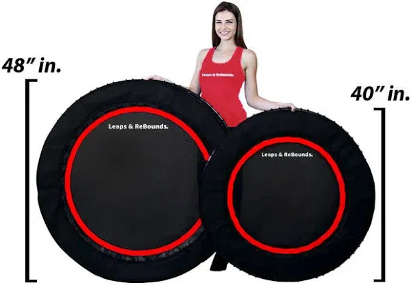 Leaps & Rebounds 40" Mini Fitness Trampoline & Rebounder