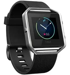 Fitbit Blaze Black/Silver Smart Fitness Watch with Bluetooth, Large Footprint(FB502SBKL-EU)