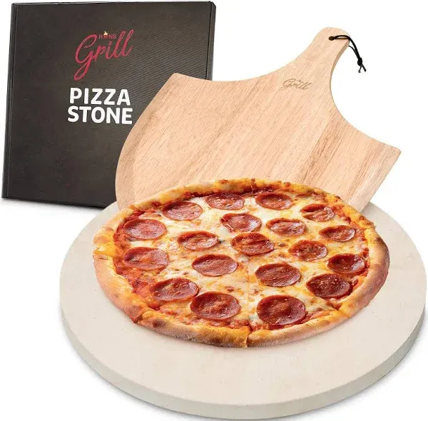 Pizza Stone by  Baking Stone For Pizzas use in Oven and Grill / BBQ FREE 