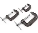 Tekton 91809 Malleable Iron C-Clamp Set (3-Piece)