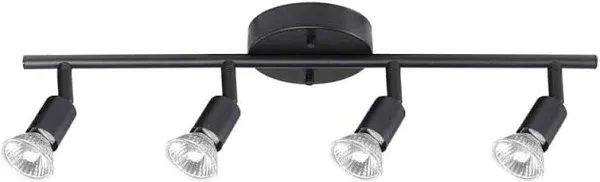 Globe Electric Payton 1.6 ft. 4-Light Matte Black Track Lighting Kit