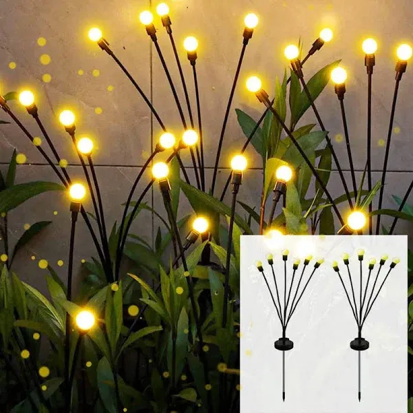 2 Pack Solar Garden Lights