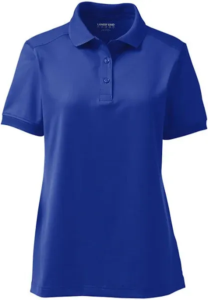 Lands' End Women's Short Sleeve Rapid Dry Polo Shirt