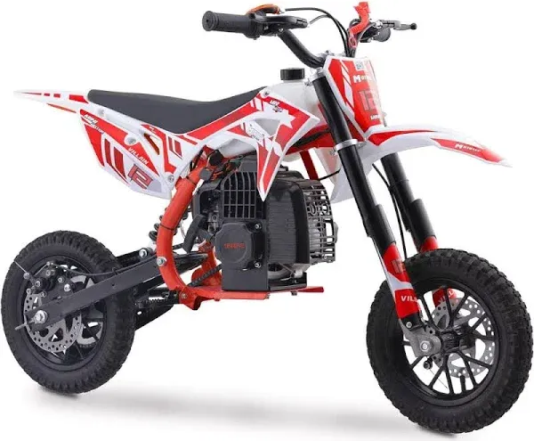 MotoTec USA® - Villain 52cc 2-Stroke Kids Gas Dirt Bike