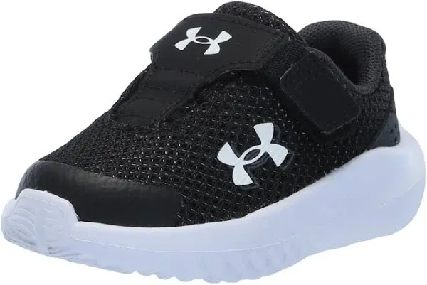 Under Armour Girl's Infant Surge 4 AC Running Shoes Grey/White