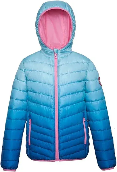 Rokka&Rolla Girls' Reversible Lightweight Puffer Jacket