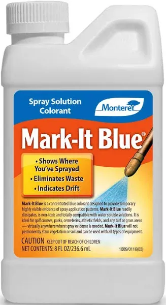 Monterey Mark-It Blue Spray Solution Colorant Chemical Marker Dye 5 Pack! 8FL OZ