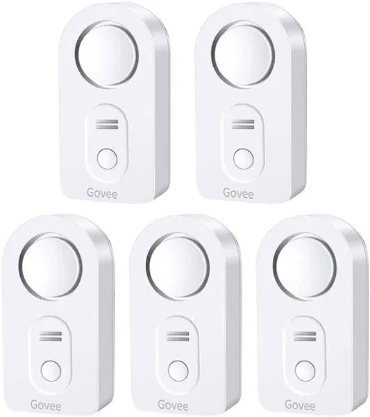 Govee Water Leak Detectors 5 Pack, 100dB Adjustable Audio Alarm Sensor,...