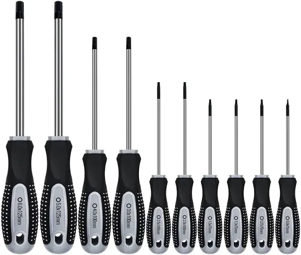 Hex Allen Wrench Screwdriver Set (10 Pack in Precision &amp; Standard Metric Sizes 0