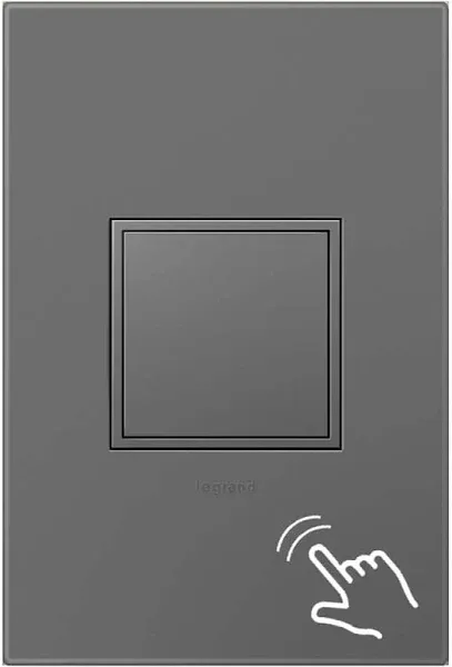 Legrand Adorne Pop-Out Outlet and Magnesium Wall Plate, ARPTR151GM2WP