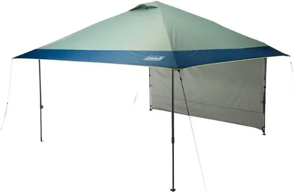 Coleman Oasis Pop-Up Canopy Tent with Wall Attachment, 10x10ft/13x13ft, Portable Shade Shelter with Easy Setup & Takedown, Great for Campsite, Park, Backyard, Tailgates, Beach, & More