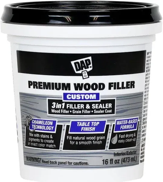 Premium Wood Filler 16 oz. White (4-Pack)