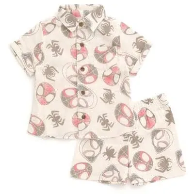 Marvel Spidey and His Amazing Friends Cotton Gauze Matching Family Outfits Newborn to Toddler Sizes (Newborn - 5T)