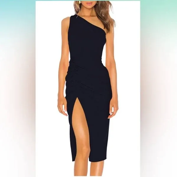 One Shoulder Ruched Dress