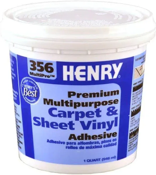 Henry Multipurpose Floor Covering Adhesive - 1 qt bucket 