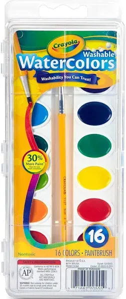 Crayola Washable Watercolors - 16 Colors