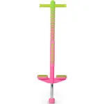 Flybar Maverick Pogo Stick for Kids Ages 5+, 40 to 80 Large, Pink/Green 