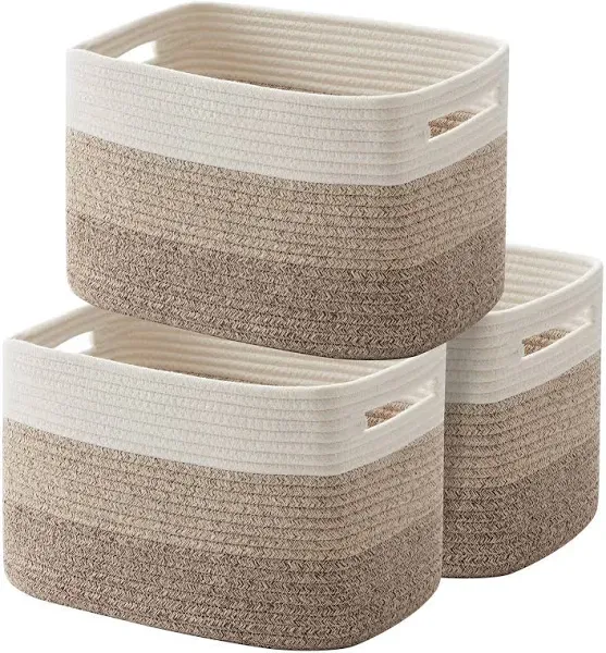 OIAHOMY Woven Storage Basket Pack of 3