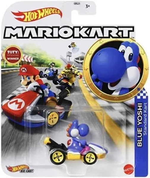 2022 Hot Wheels Nintendo Mario Kart series BLUE YOSHI  Standard Kart