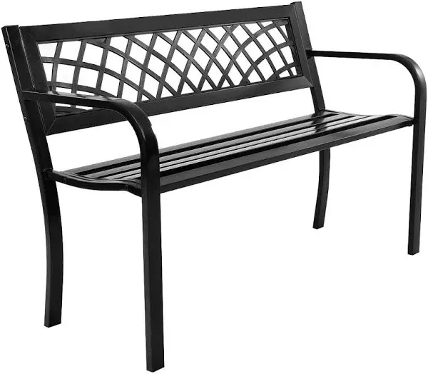 Bench Deck with Steel Frame for Outdoor