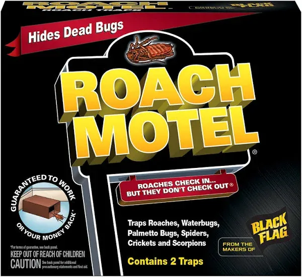 Black Flag Roach Motel, Roach Trap, Contains 2 Traps