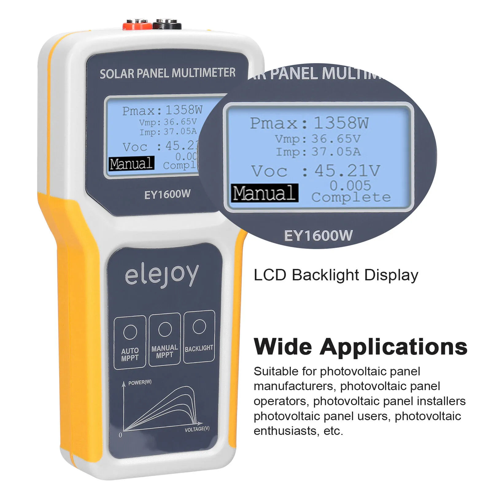 Elejoy 1600W Solar Panel Tester