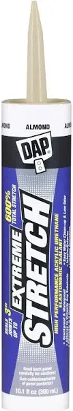 DAP 7079818716 Extreme Stretch Elastomeric Sealant, Clear, 10 Ounces