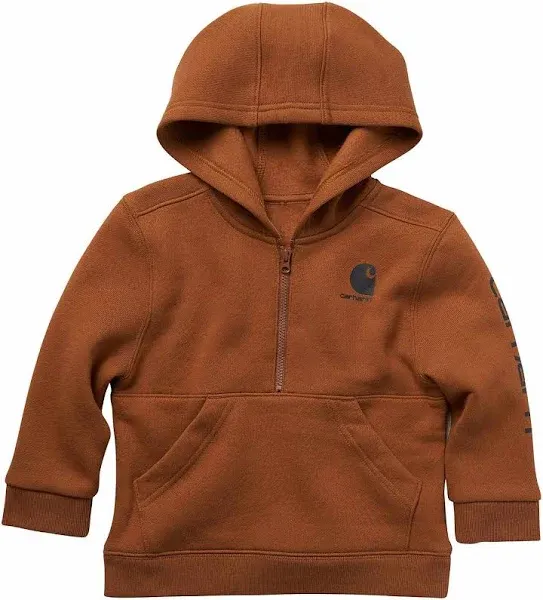 Carhartt Kids' Half Zip Hooded Sweatshirt