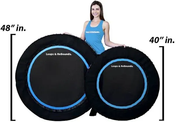 Leaps & Rebounds 48" Mini Fitness Trampoline & Rebounder