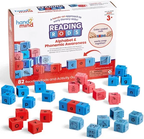 Hand2Mind Reading Rods Alphabet & Phonemic Awareness