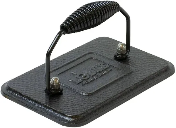 NEW LODGE CAST IRON LGP3 RECTANGULAR GRILL PRESS SALE 