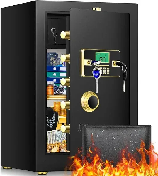 4.0 Cu ft Extra Large Home Safe Fireproof Waterproof, Heavy Duty Fire proof S...