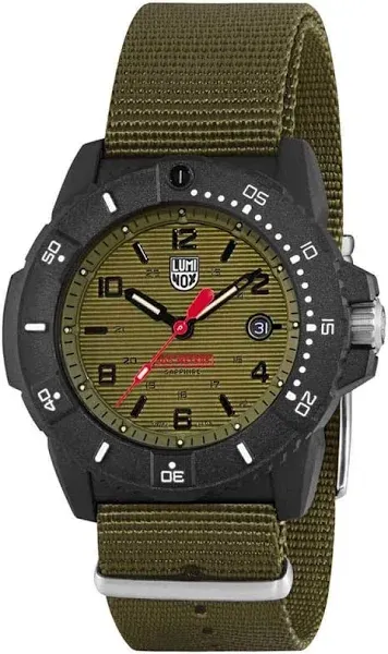 Luminox 3617.SET Men&#039;s Navy Seal 3600 Series Green Dial Strap Watch